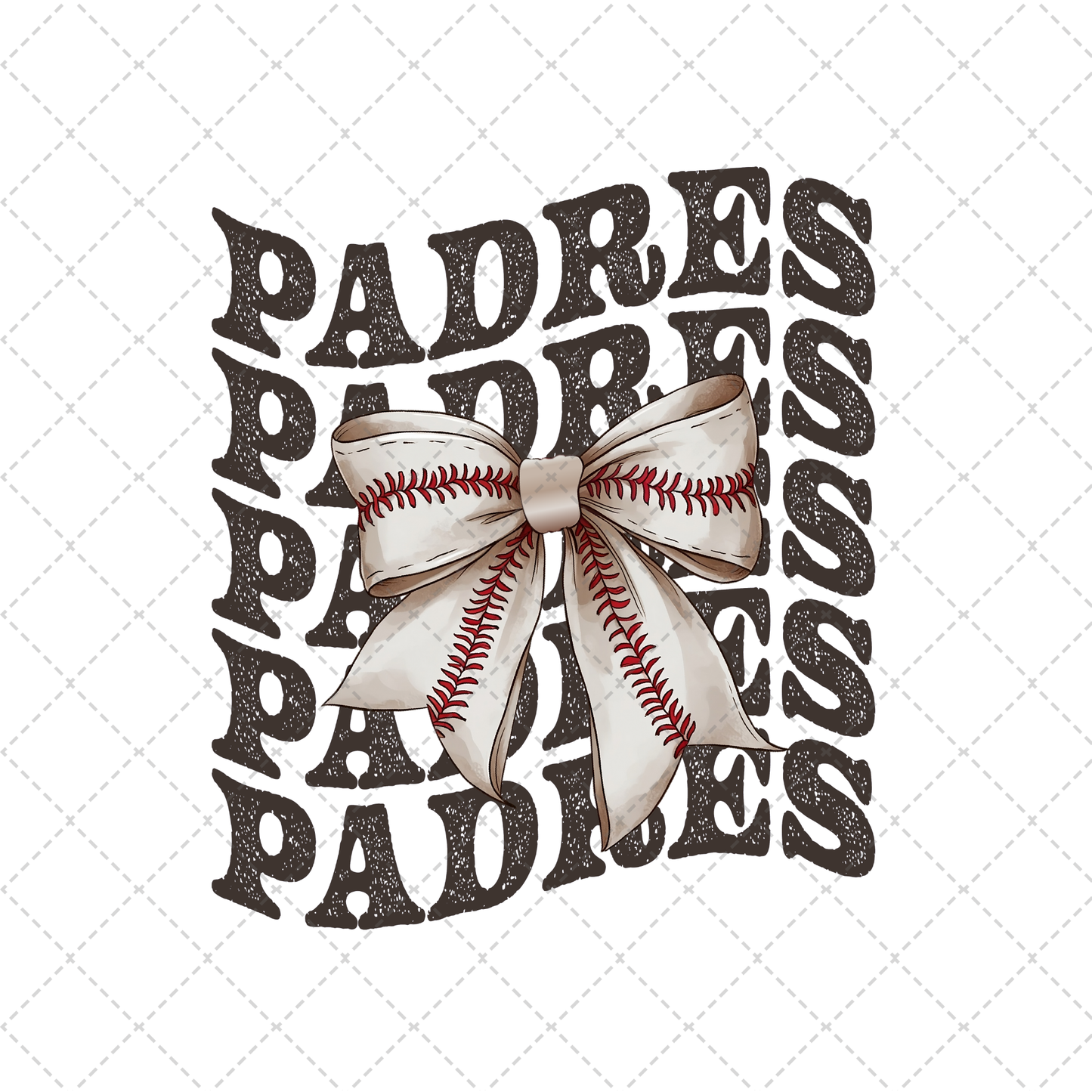 Padres Coquette Transfer ** TWO PART* SOLD SEPARATELY**