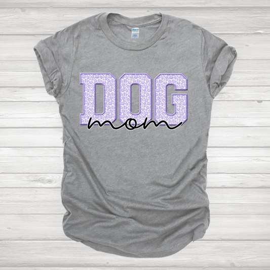 Purple Leopard Dog Mom Transfer