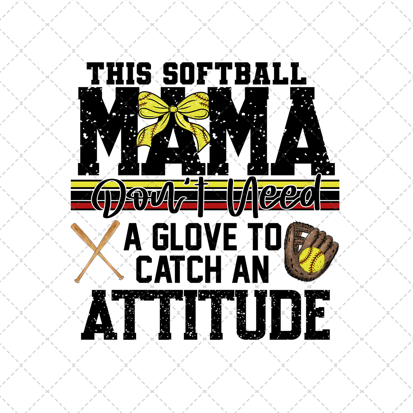 This Softball Mama Transfer ** TWO PART* SOLD SEPARATELY**