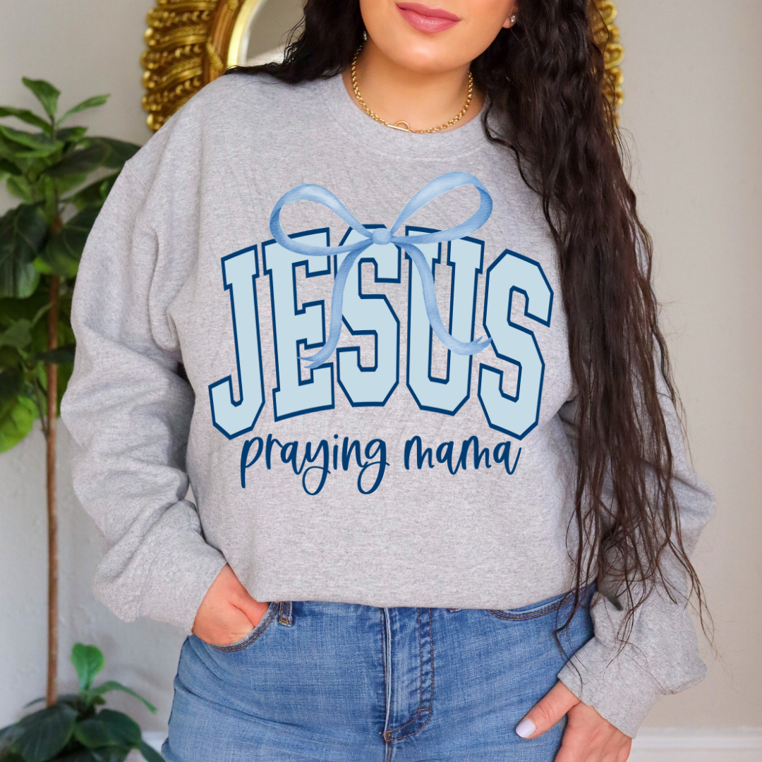Jesus Coquette Praying Mama Transfer