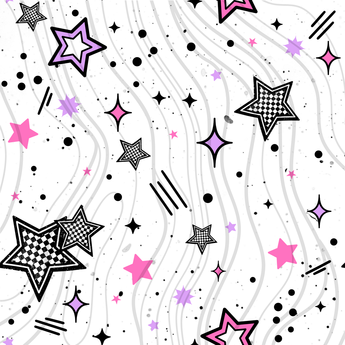 Pink Purple Stars Seamless - Sublimation Transfer