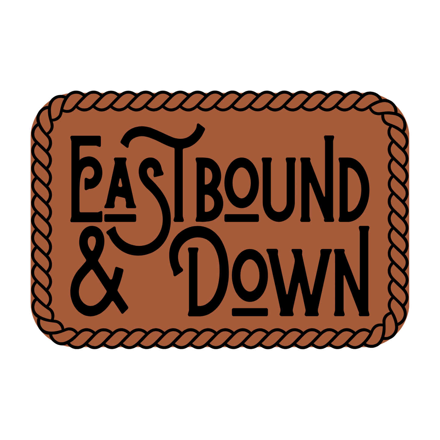 East Bound & Down Leather Patch