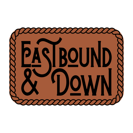 East Bound & Down Leather Patch
