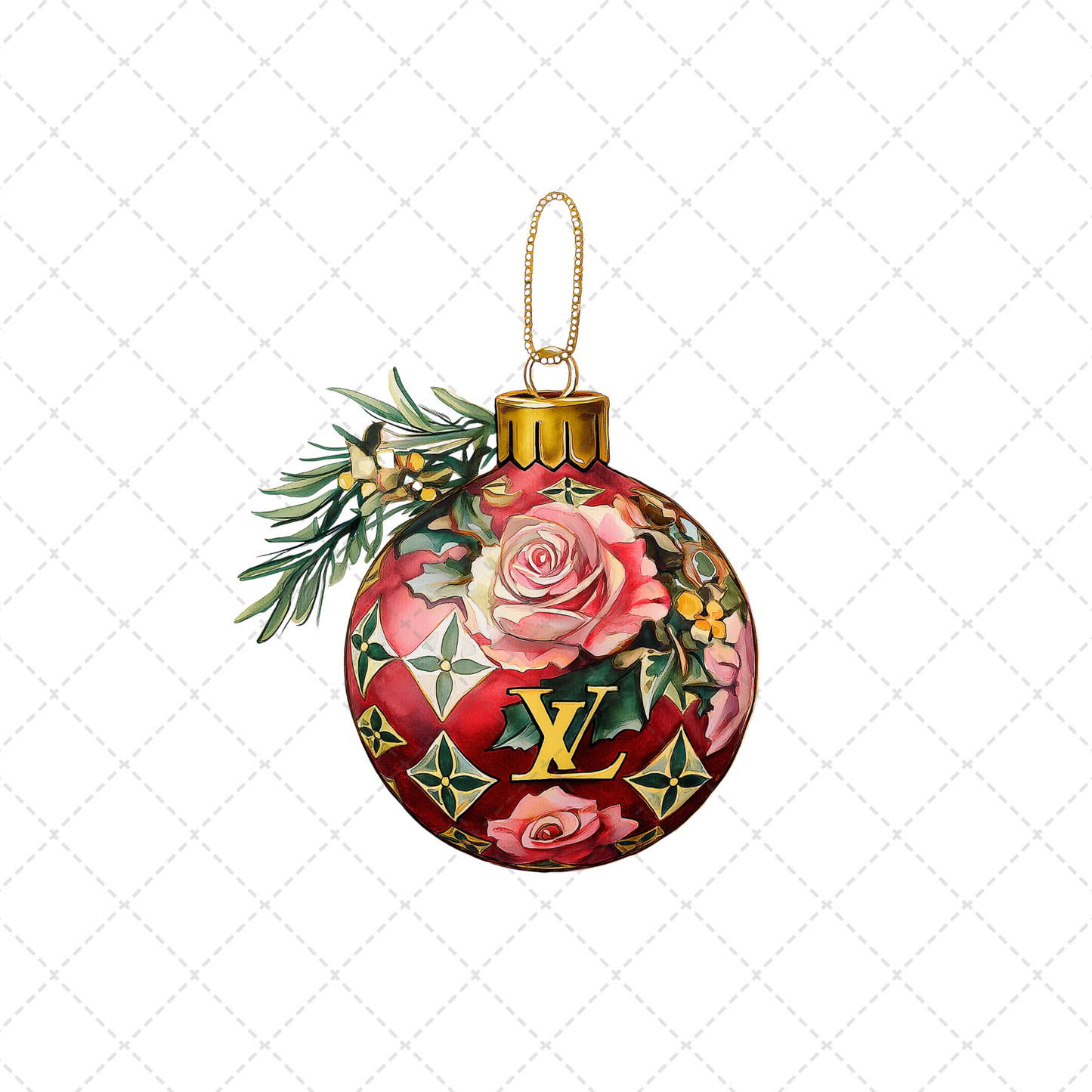 Bougie Christmas Ornament Transfer