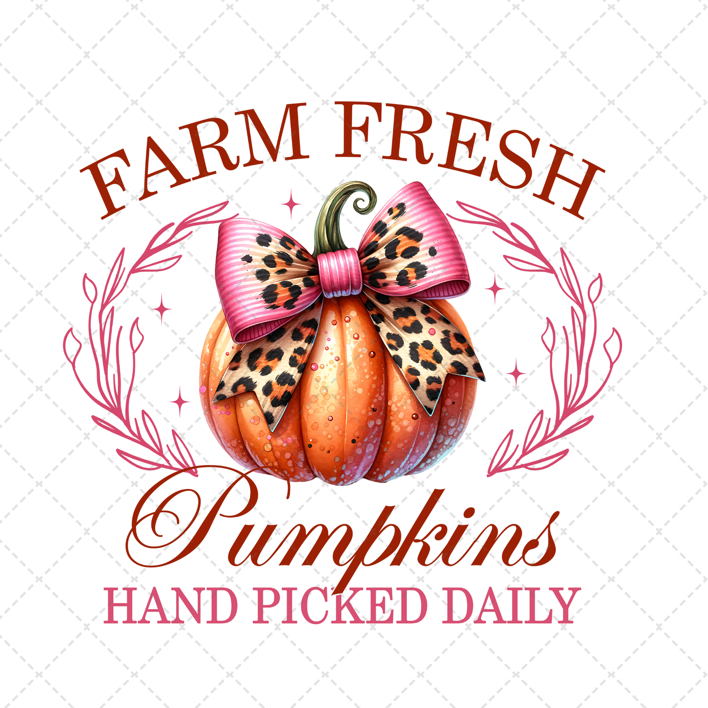 Farm Fresh Pumpkins Hand Picked Daily Transfer