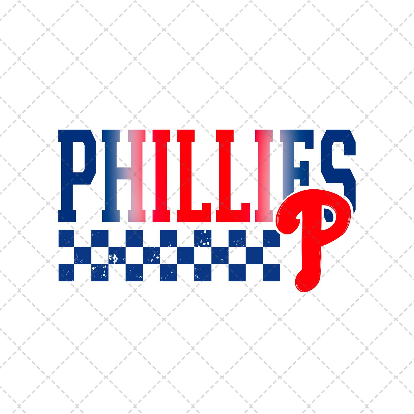 Let's Go Phillies Transfer ** TWO PART* SOLD SEPARATELY**