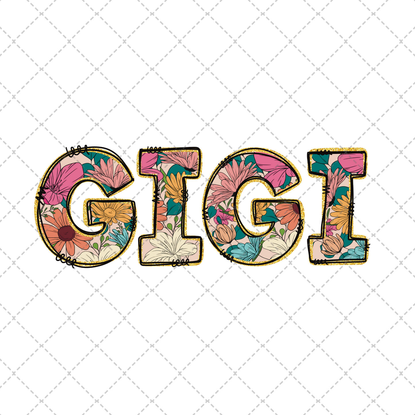 Gigi Floral Transfer