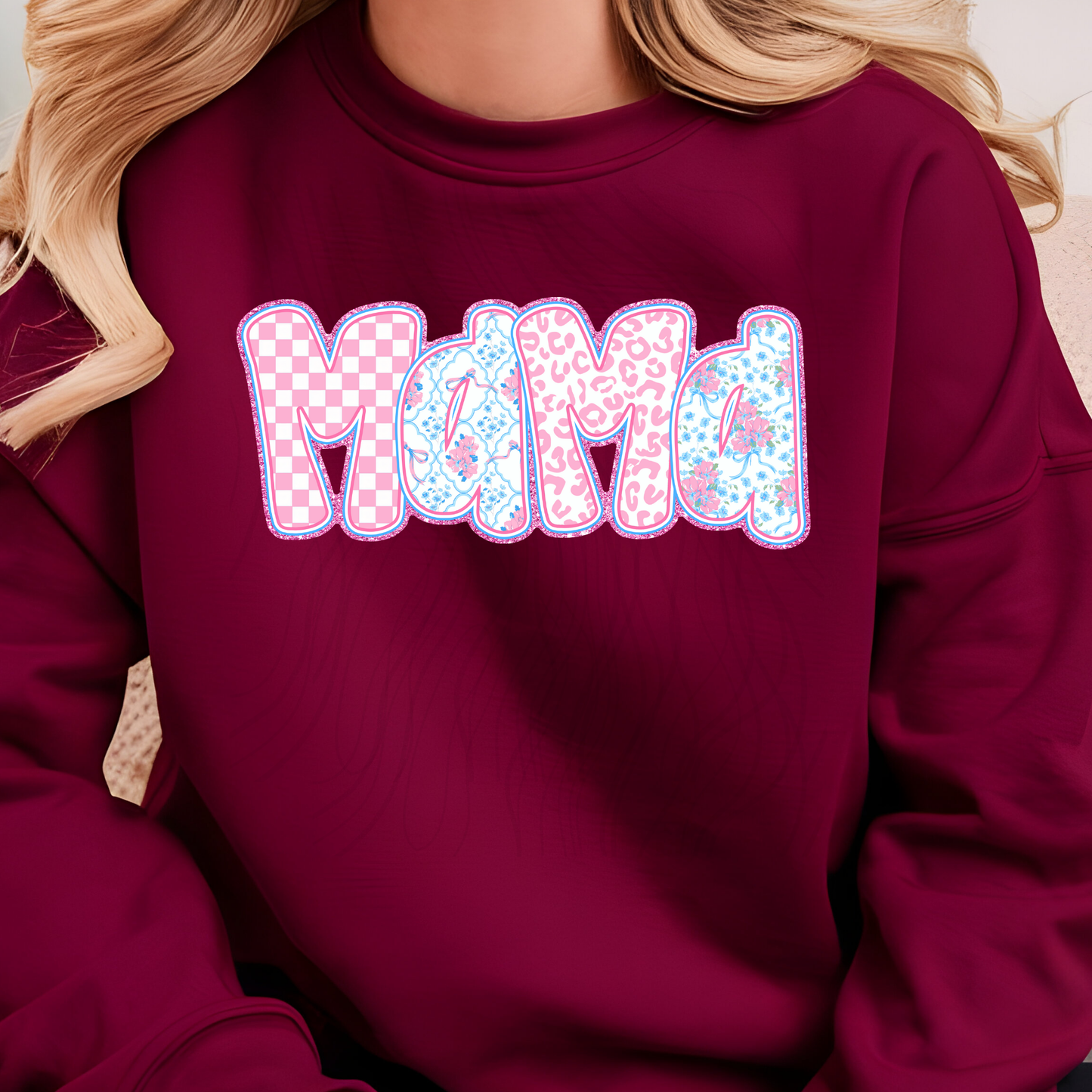 Checkered Lilly Inspired Mama Transfer