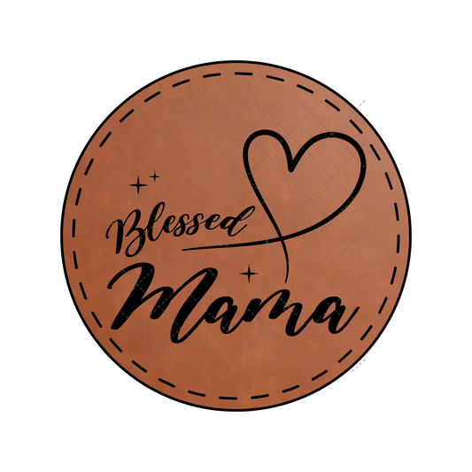 Blessed Mama Leather Patch