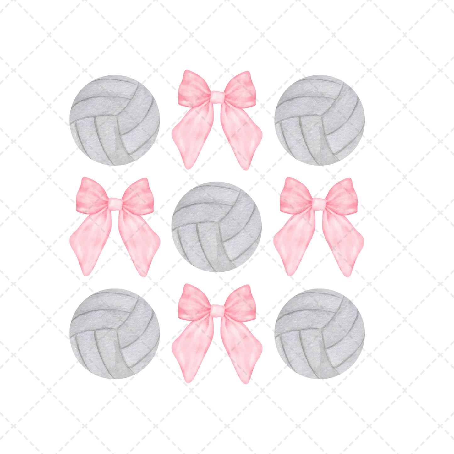 Volleyball Bows Transfer