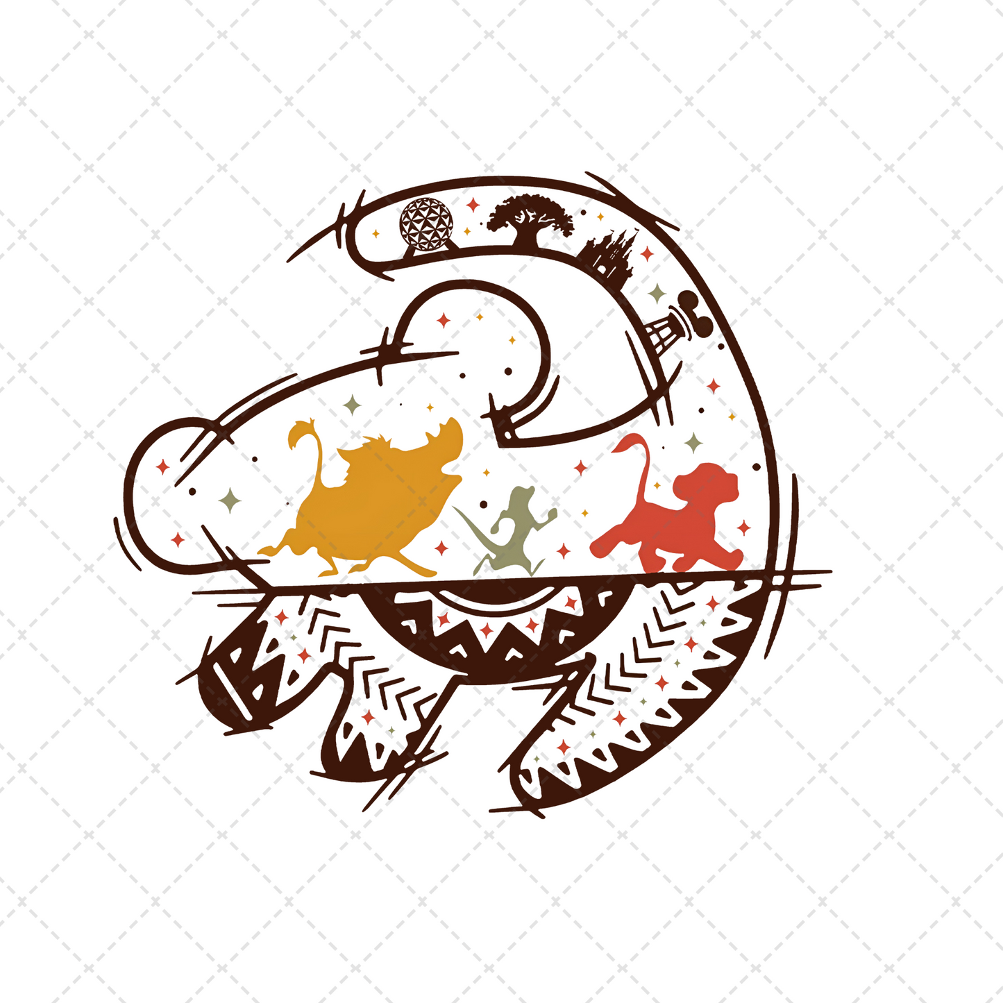 Retro Baby King Transfer