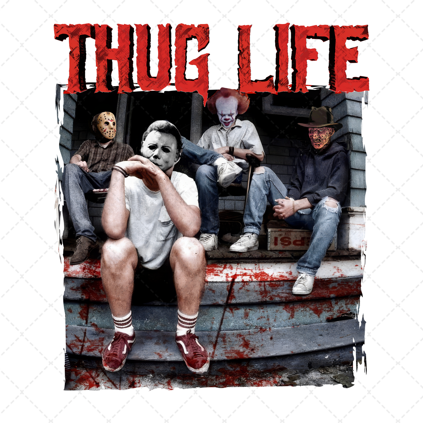 Thug Life Halloween Men Transfer