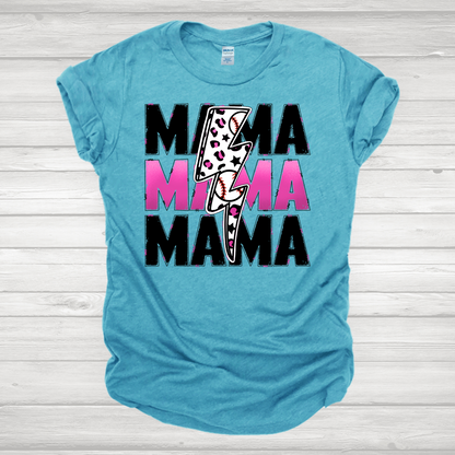 Baseball Mama Pink Transfer