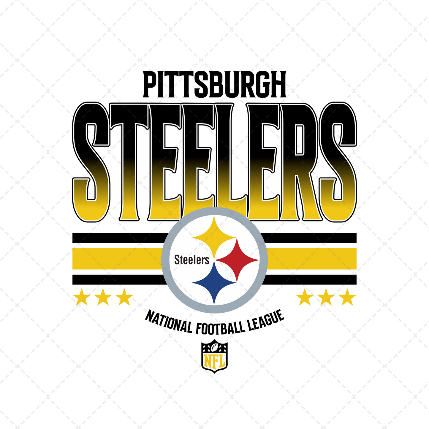 Steelers Transfer **TWO PART* SOLD SEPARATELY**