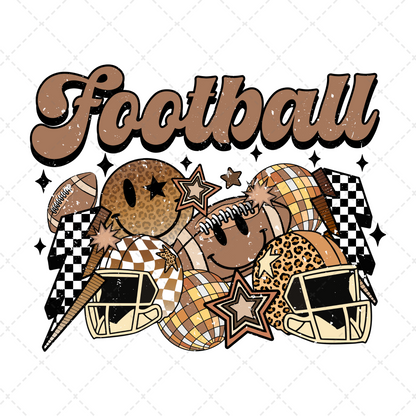 Retro Football Distressed Transfer