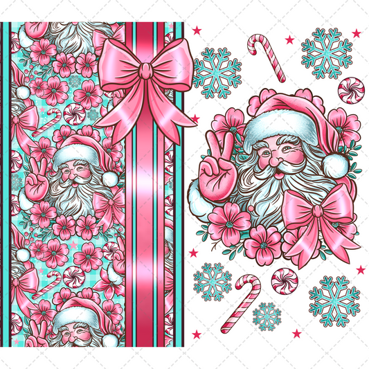 Pink Santa - Sublimation Transfer