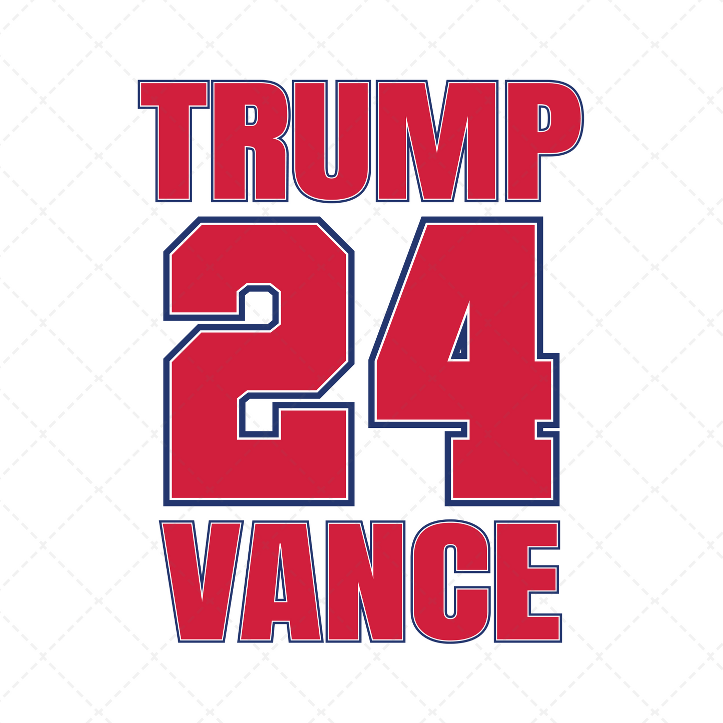 Trump Vance 2024 Transfer ** TWO PART* SOLD SEPARATELY**