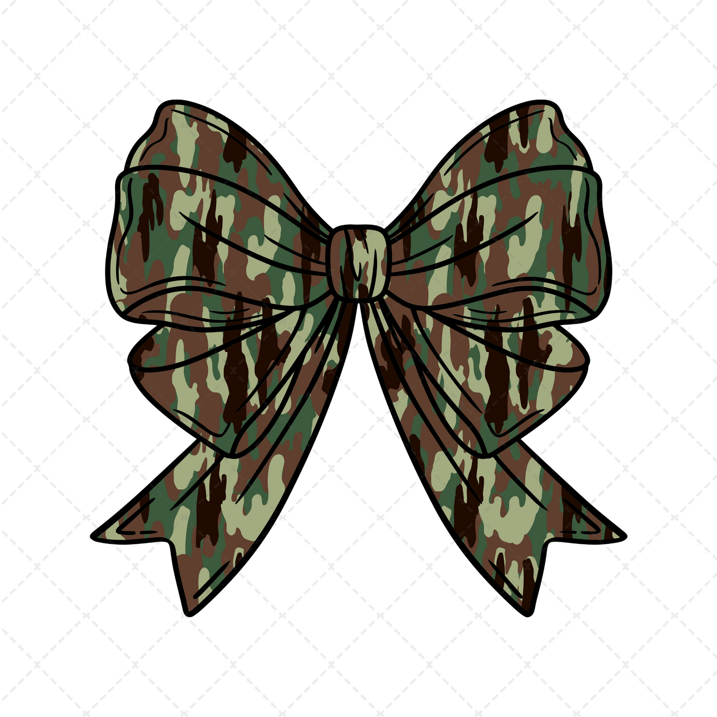 Safari Camo Bow Transfer