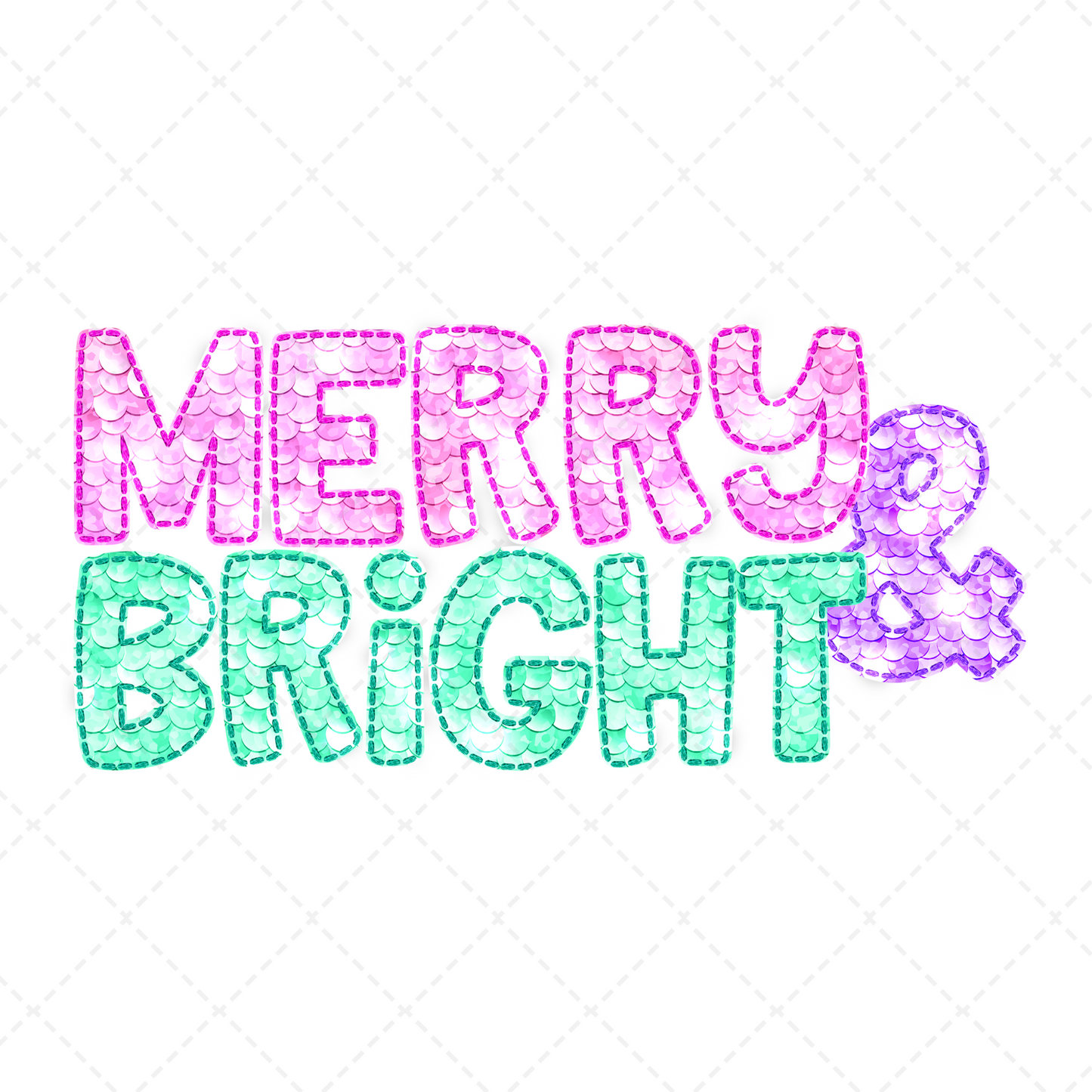 Neon Merry & Bright Transfer