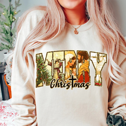 Merry Christmas Nativity Transfer