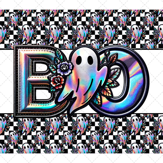 Boo Holo Tumbler- Sublimation Transfer