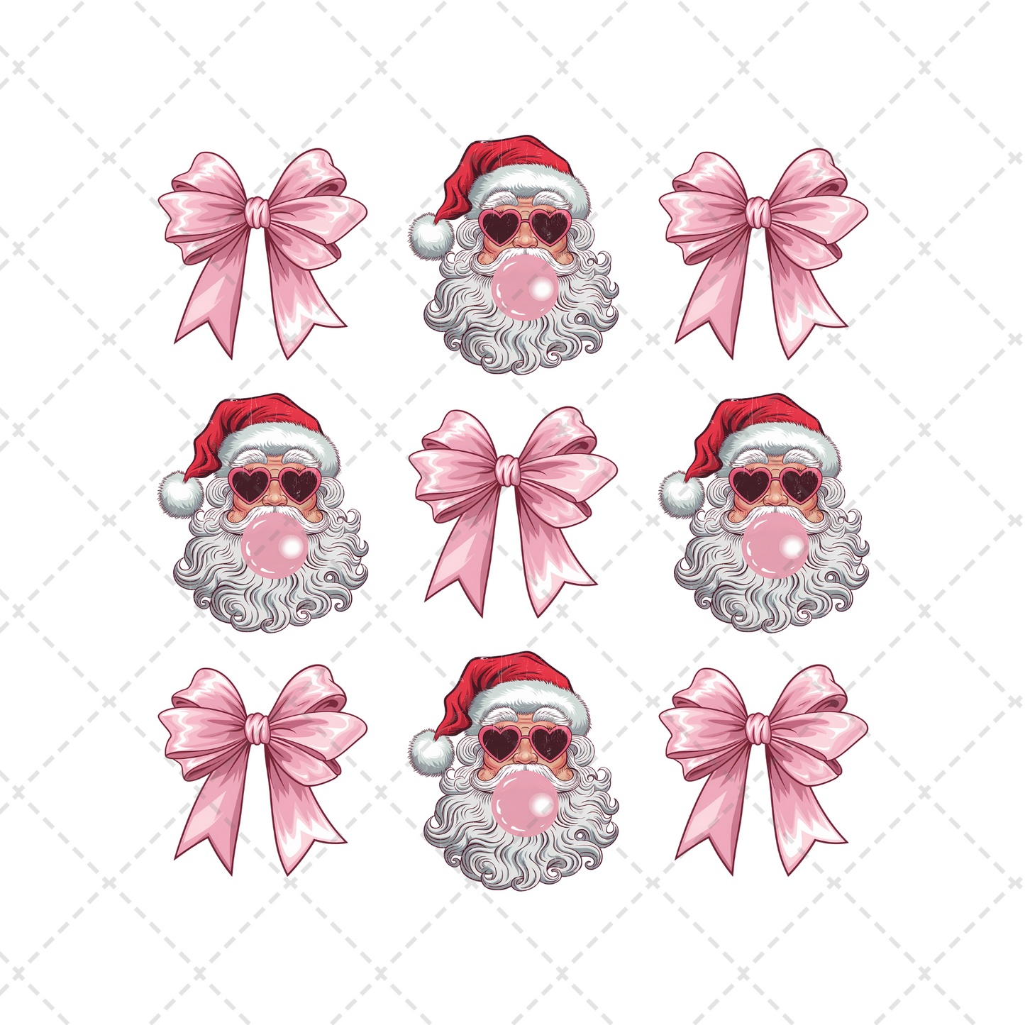 Bubblegum Santa Coquette Transfer