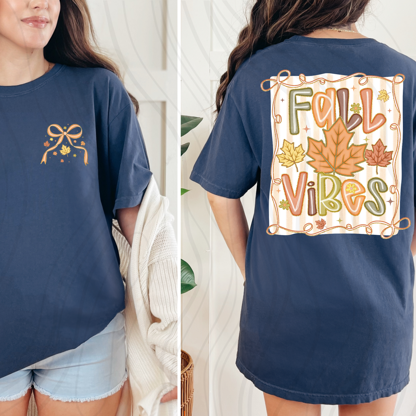 Fall Vibes Coquette Transfer ** TWO PART* SOLD SEPARATELY**