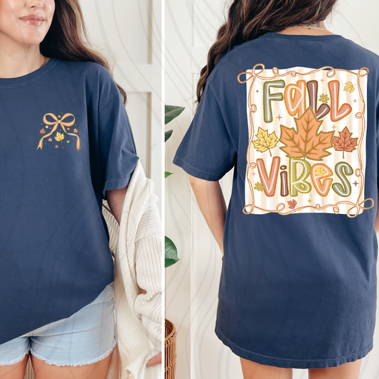 Fall Vibes Coquette Transfer ** TWO PART* SOLD SEPARATELY**