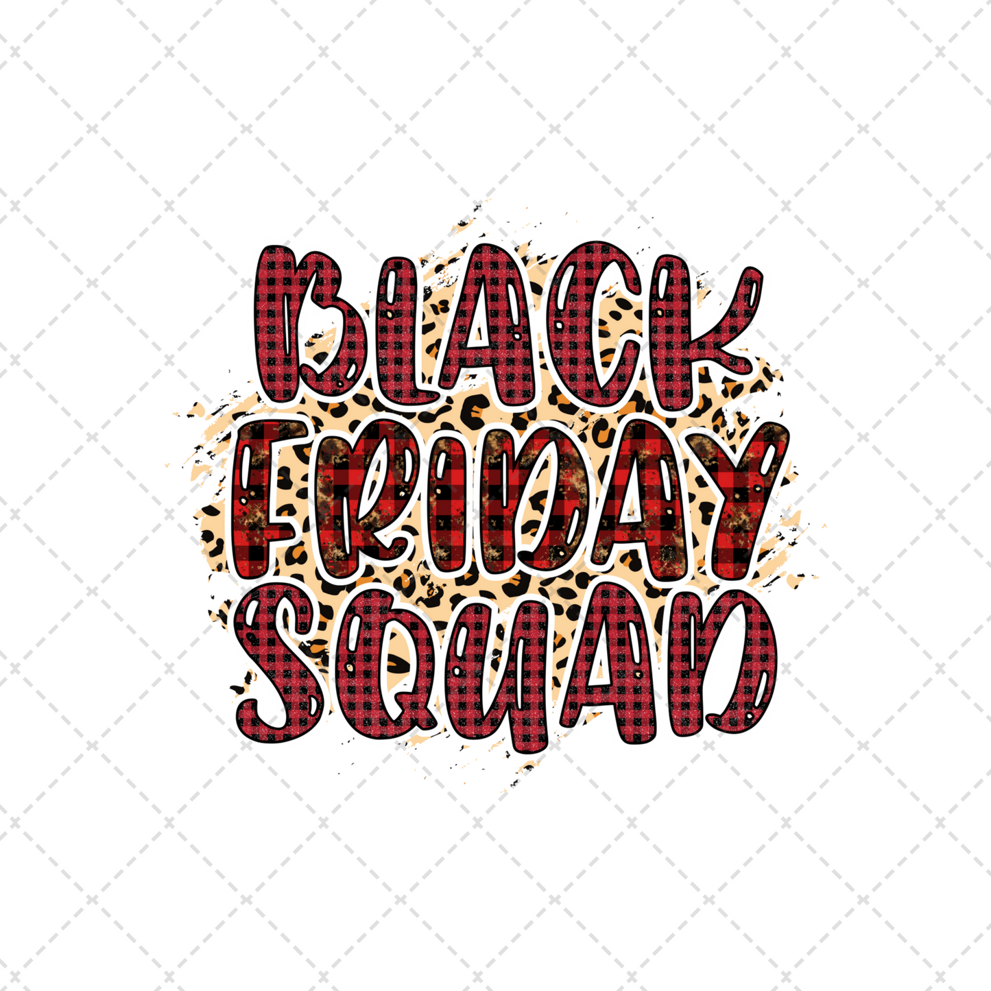 Black Friday Squad Leopard Transfer