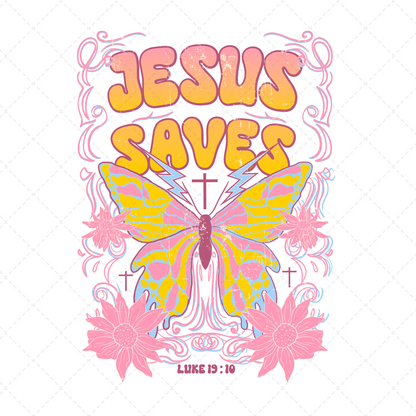 Jesus Saves Transfer  ** TWO PART* SOLD SEPARATELY**