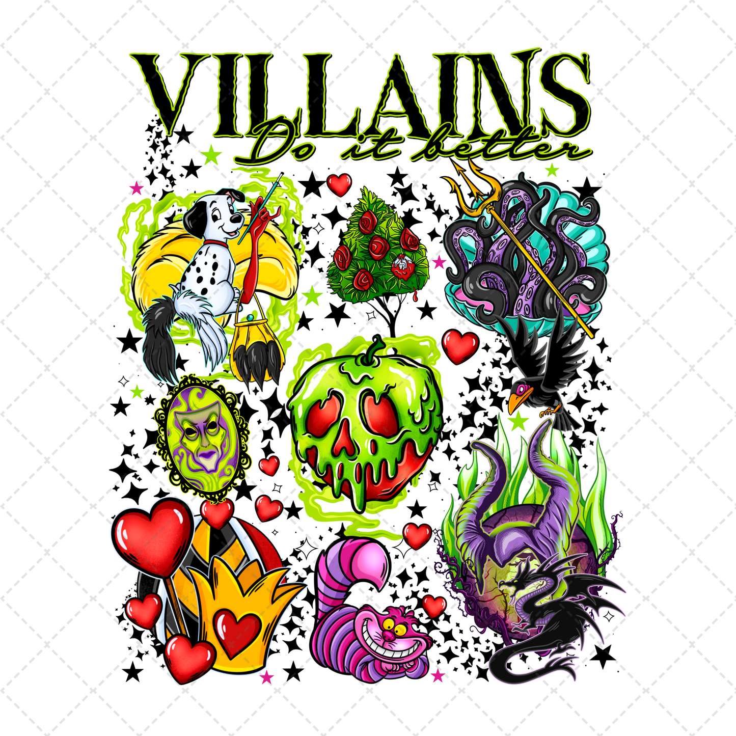 Villains Transfer ** TWO PART* SOLD SEPARATELY**