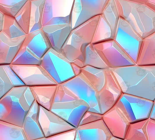 3D Opal Design Tumbler Wrap
