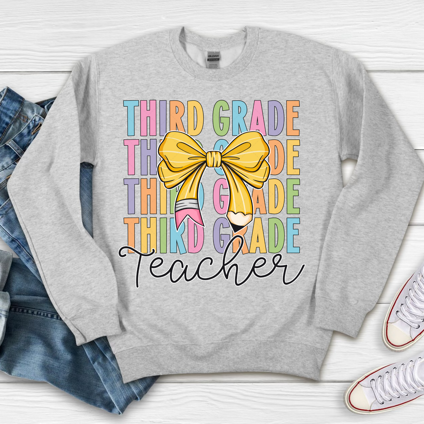 3rd Grade Teacher Bow Transfer