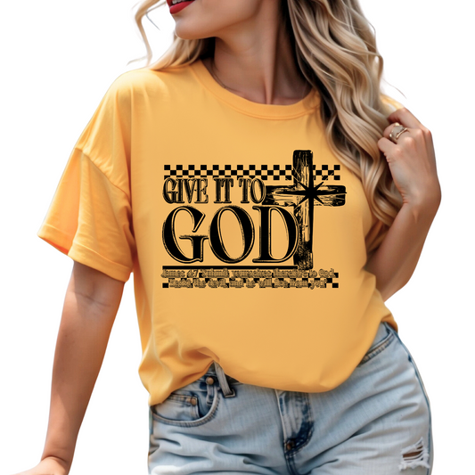 Give It To God   - SINGLE COLOR - Screen Print Transfer