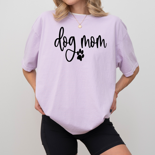 Dog Mom   - SINGLE COLOR - Screen Print Transfer