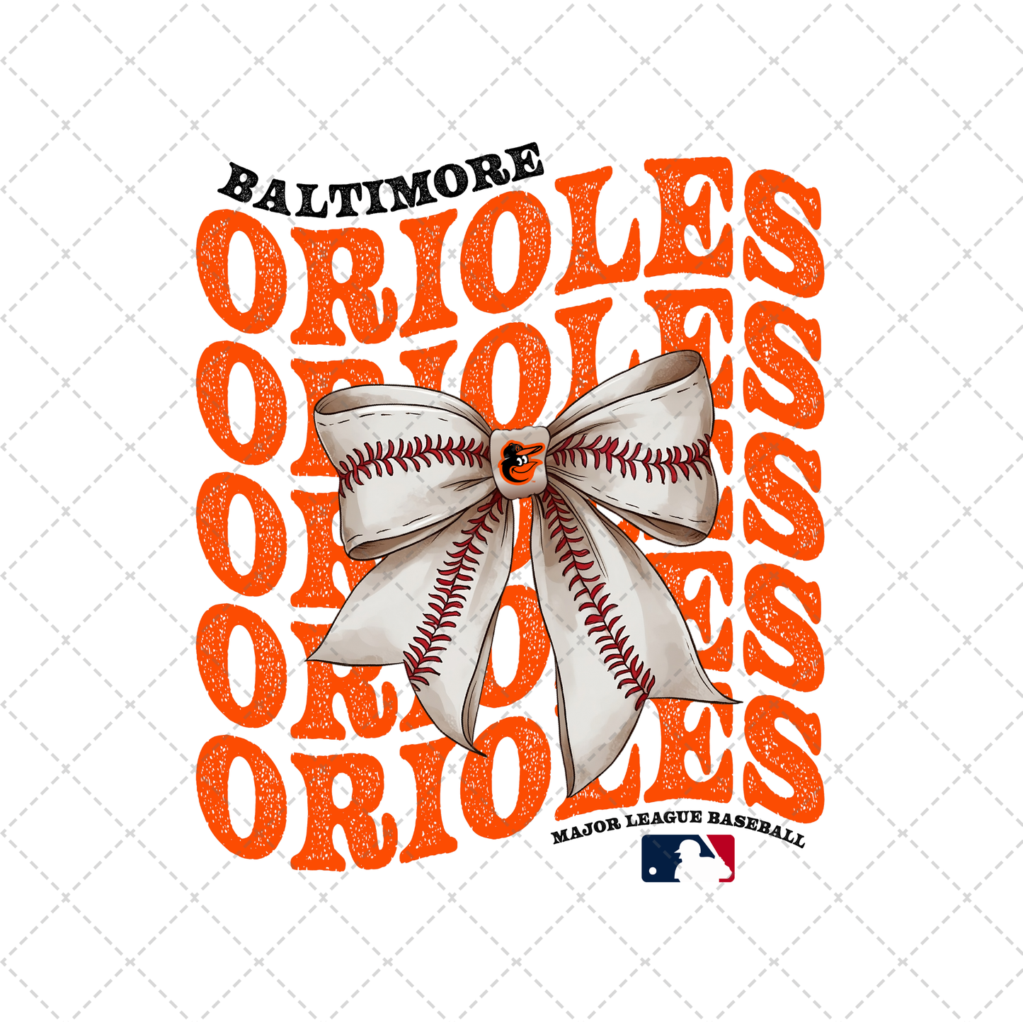 Orioles Coquette Transfer ** TWO PART* SOLD SEPARATELY**