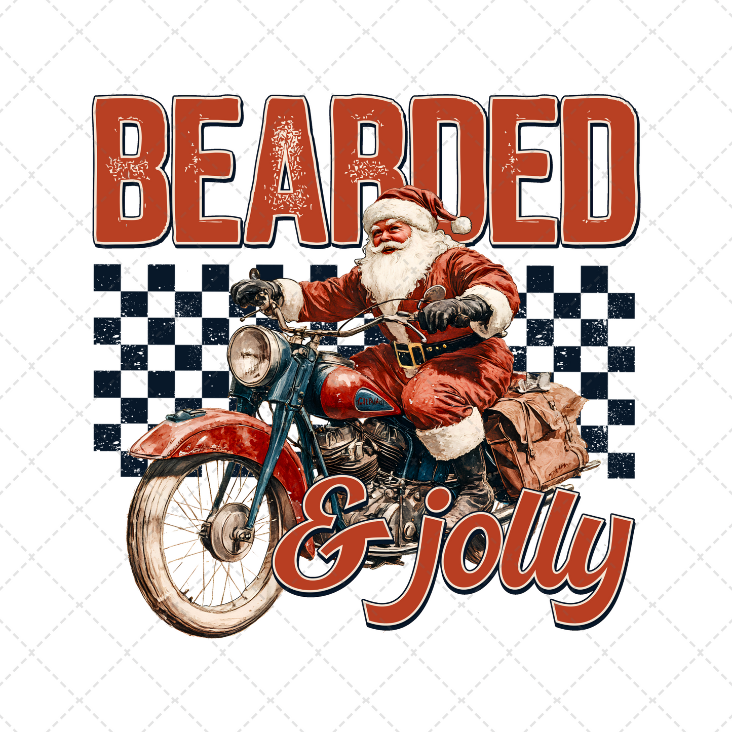 Bearded And Jolly Transfer