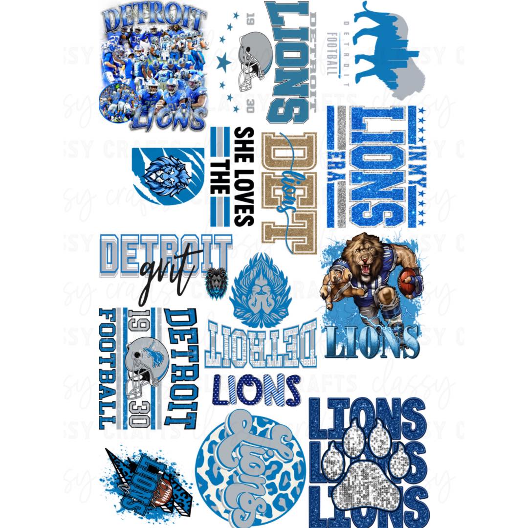 Lions - 30x48 - PREMADE GANG SHEET