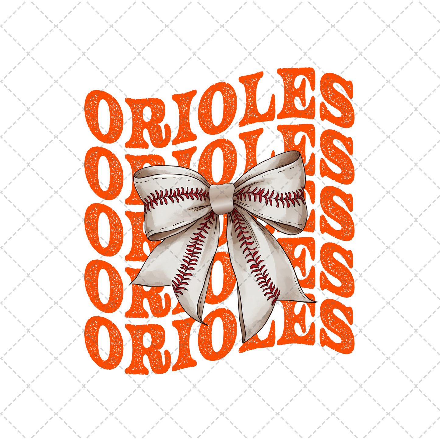 Orioles Coquette Transfer ** TWO PART* SOLD SEPARATELY**