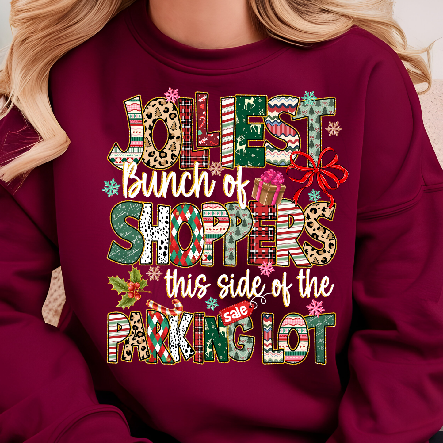 Jolliest Bunch Of Shoppers This Side Of The Parking Lot Transfer**SOLD SEPARATLEY**