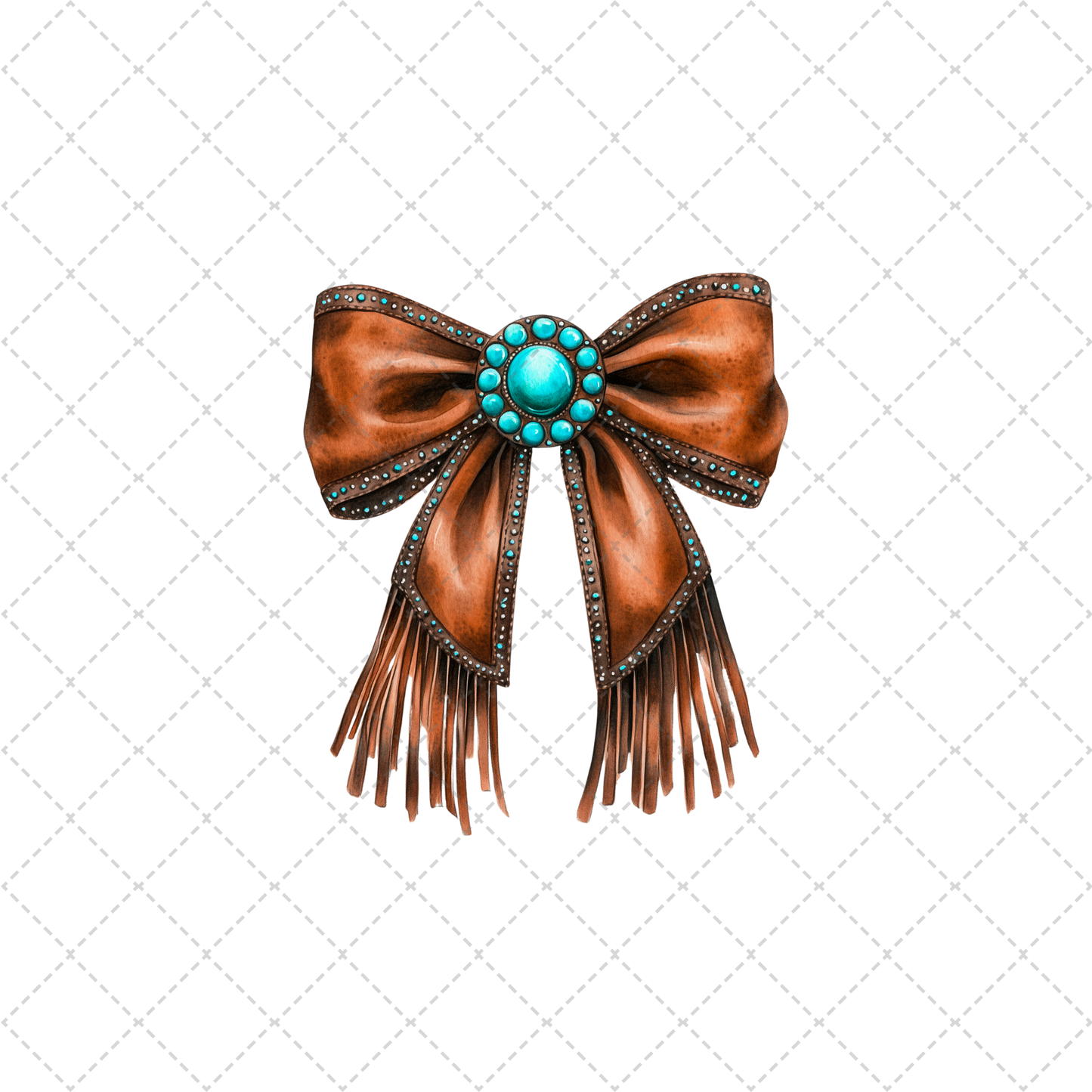 Western Cowgirl Bow Transfer