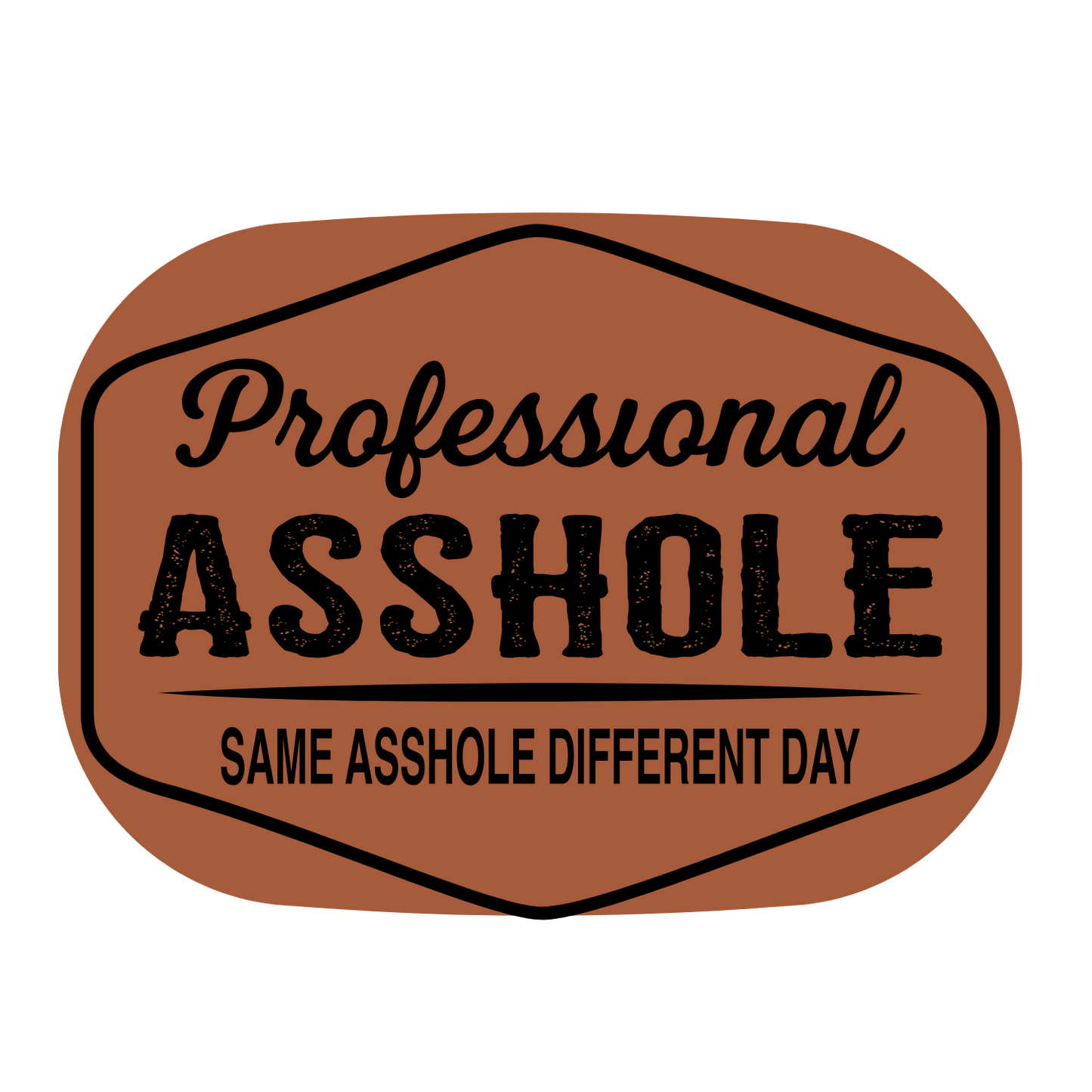 Professional Asshole Leather Patch