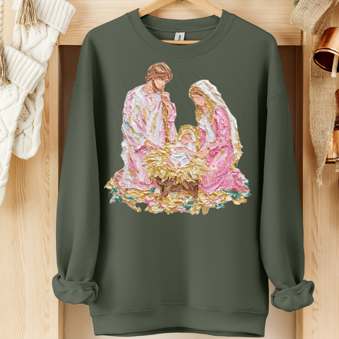 Pink Nativity Transfer