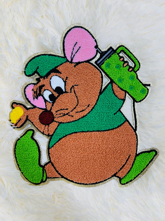 St Patty's Mouse  -  CHENILLE PATCHES