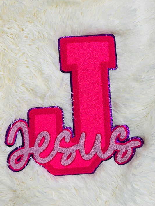 J Is For Him  -  CHENILLE PATCHES