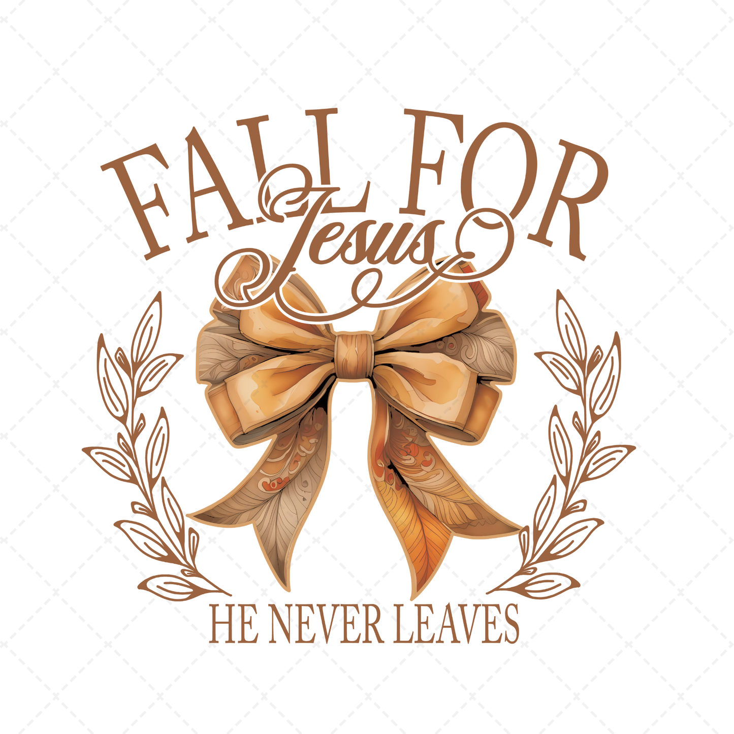 Fall For Jesus Coquette Transfer