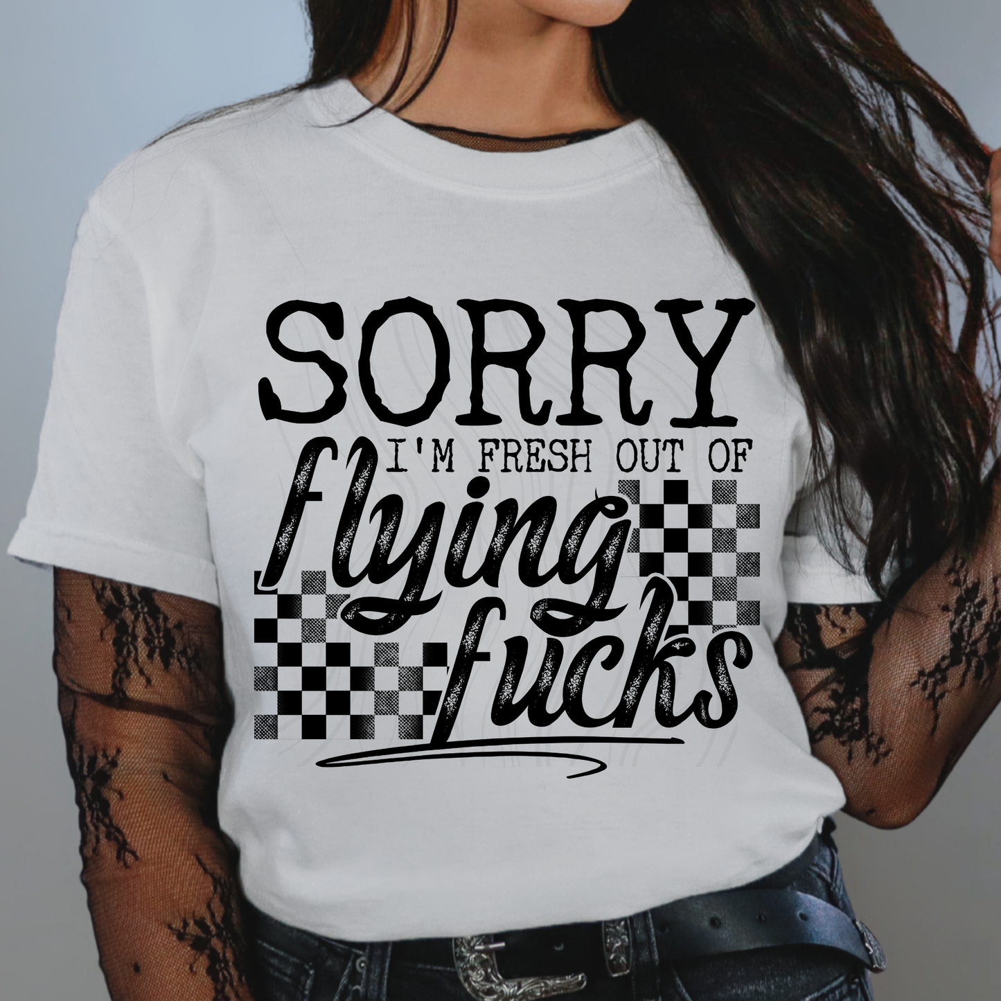 Fresh Out Of Flying Fucks Transfer ** TWO PART* SOLD SEPARATELY**