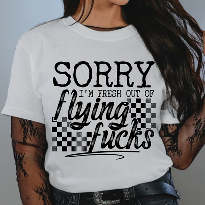 Fresh Out Of Flying Fucks Transfer ** TWO PART* SOLD SEPARATELY**