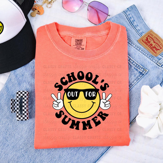 Schools Out Smiley Transfer