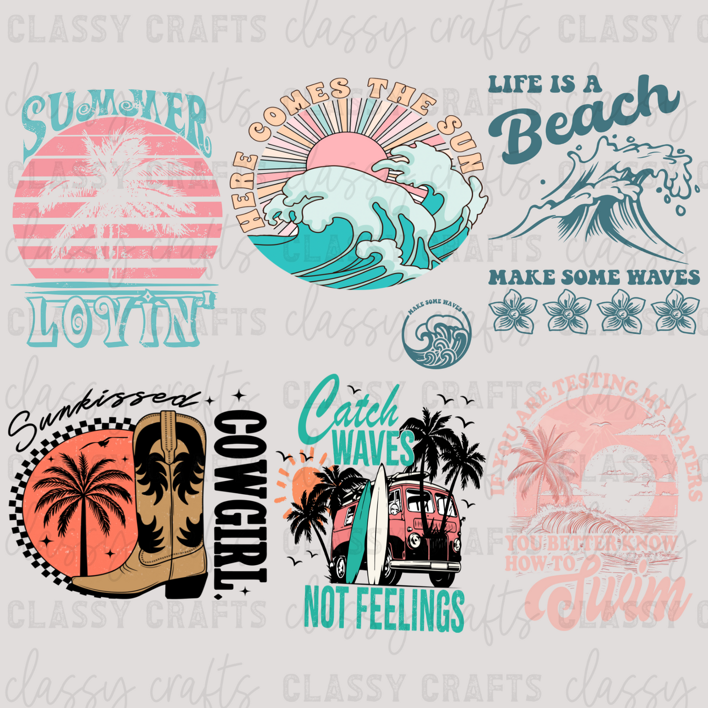 Summer Lovin' - 30x24 -PREMADE GANG SHEET